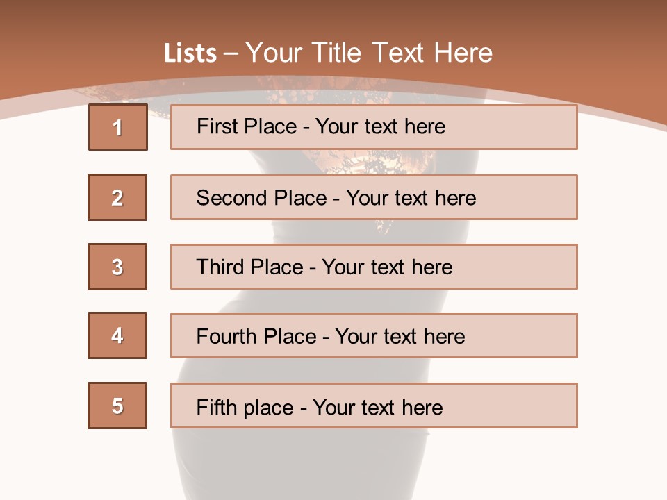 Wearing Background Sensual PowerPoint Template