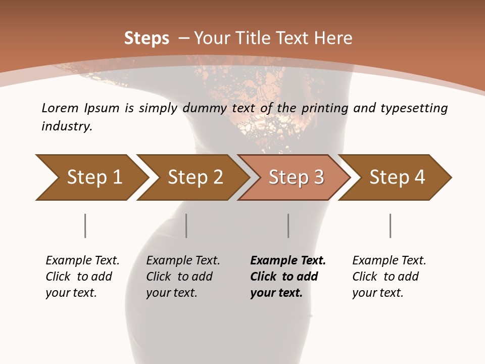Wearing Background Sensual PowerPoint Template