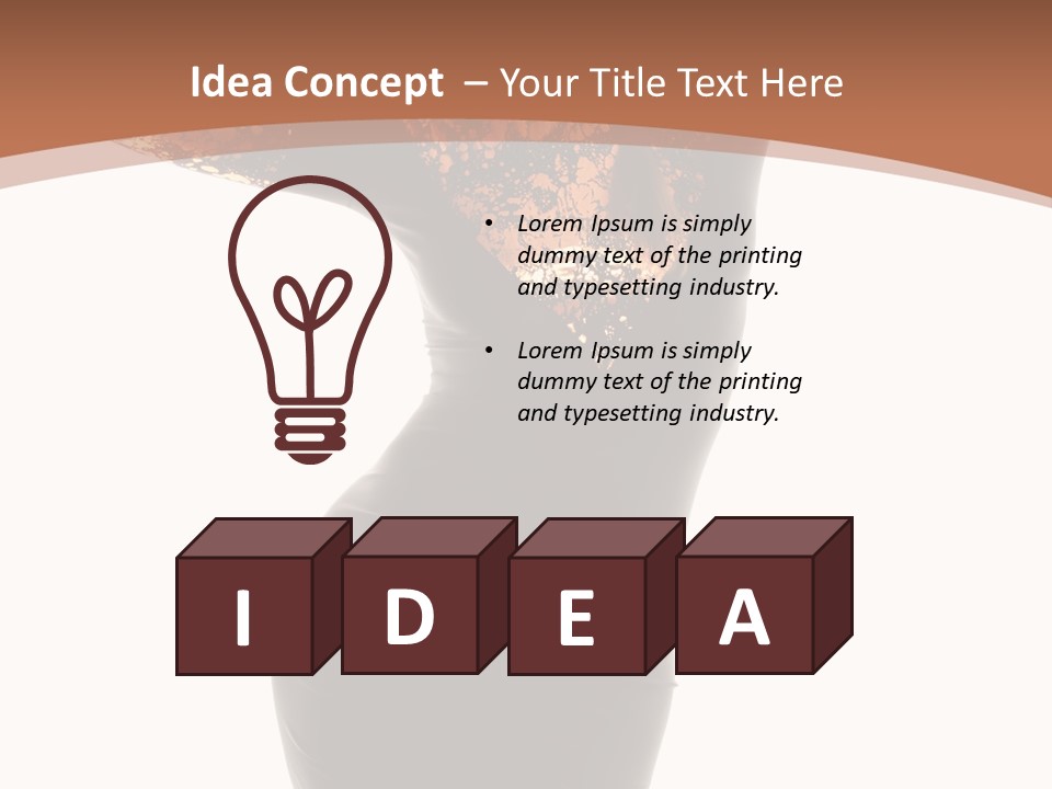 Wearing Background Sensual PowerPoint Template