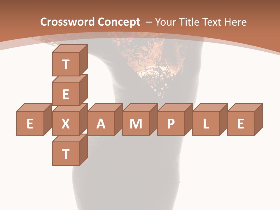 Wearing Background Sensual PowerPoint Template