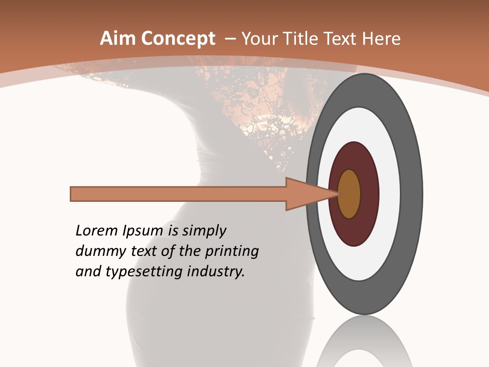 Wearing Background Sensual PowerPoint Template