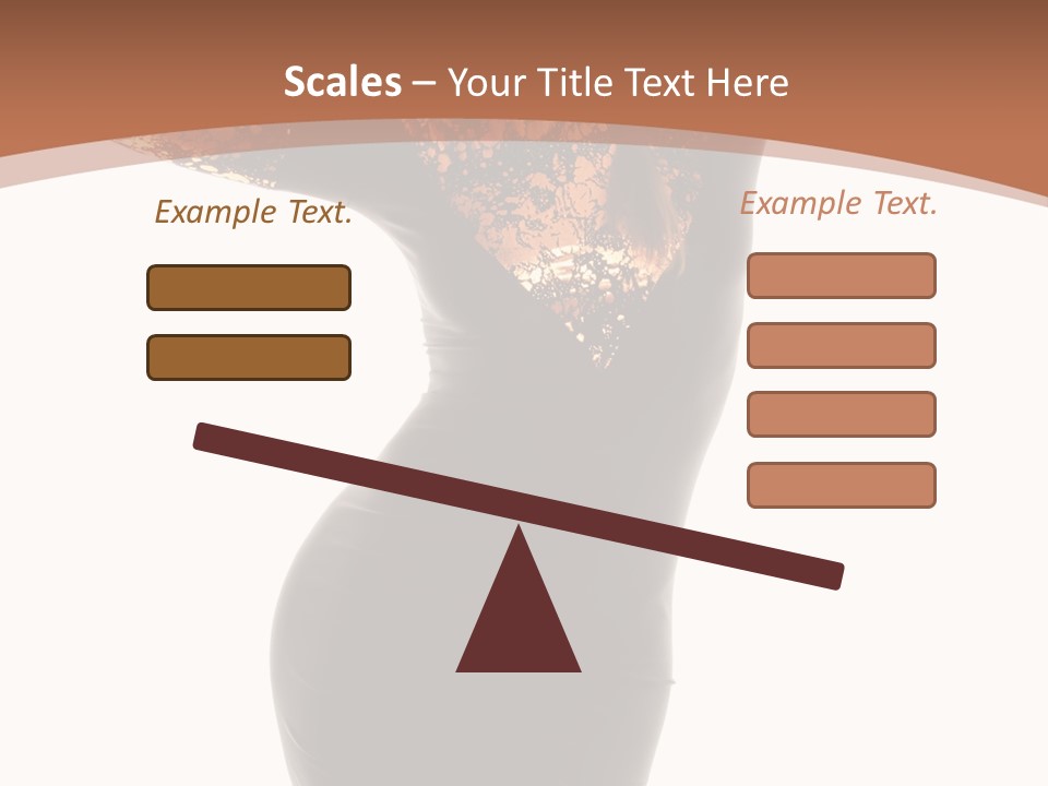 Wearing Background Sensual PowerPoint Template