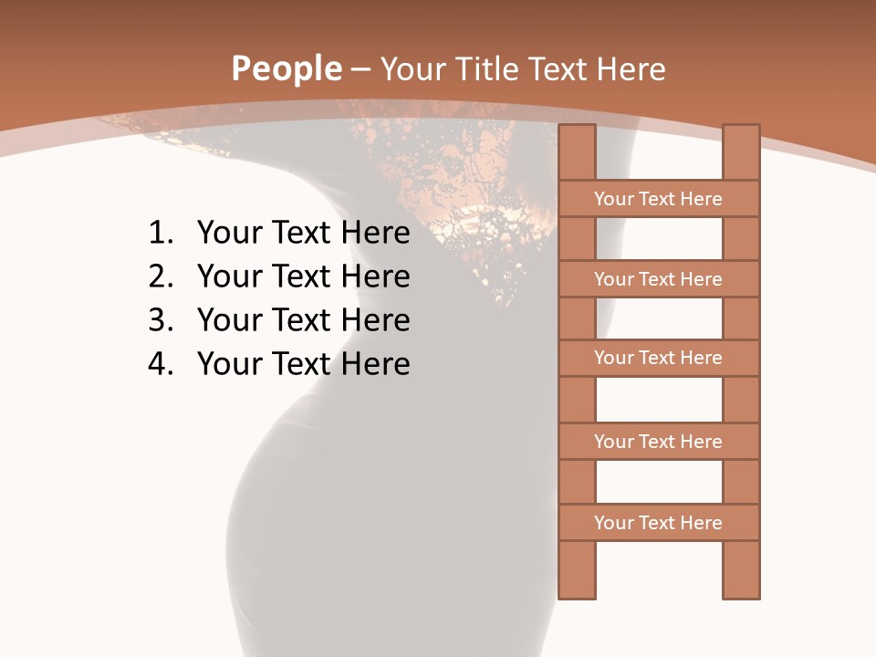 Wearing Background Sensual PowerPoint Template