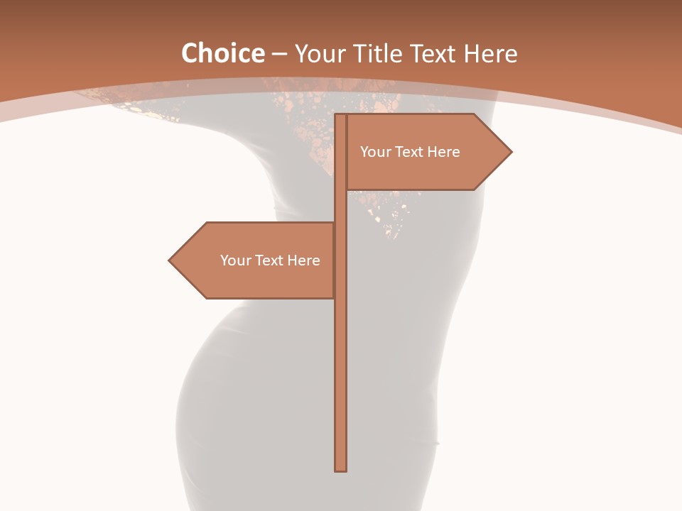 Wearing Background Sensual PowerPoint Template