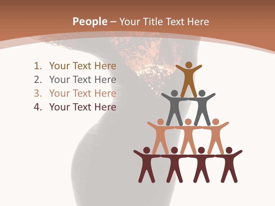 Wearing Background Sensual PowerPoint Template