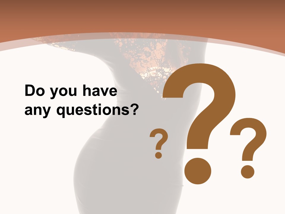 Wearing Background Sensual PowerPoint Template