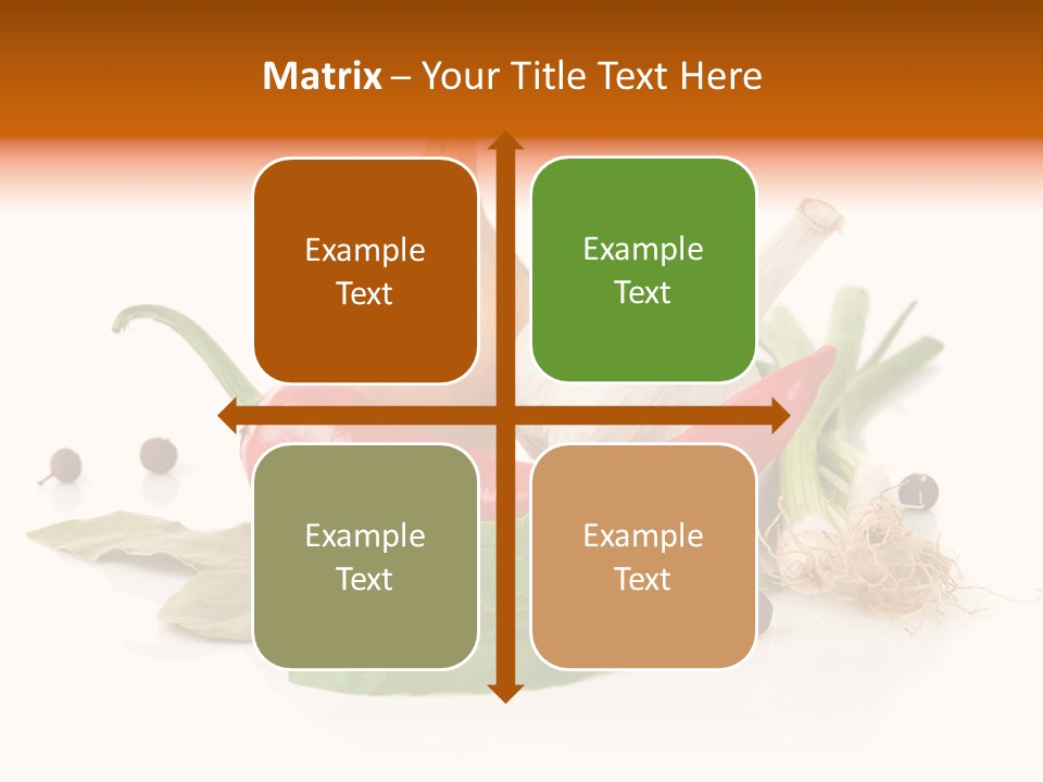 Red White Garlic PowerPoint Template