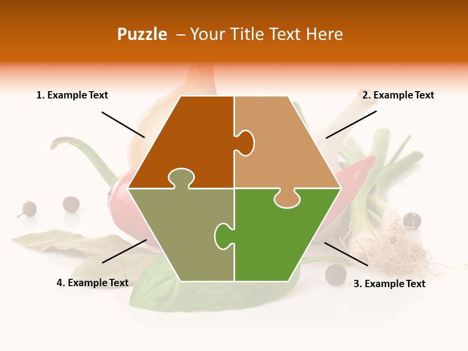 Red White Garlic PowerPoint Template