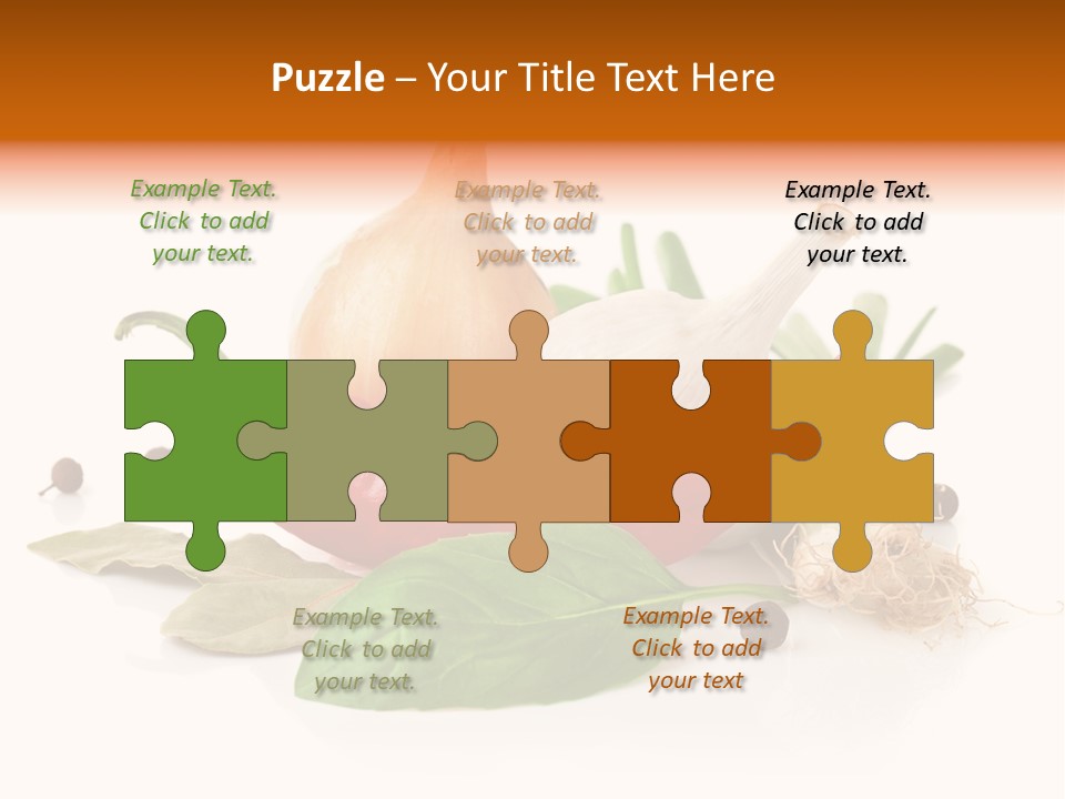 Red White Garlic PowerPoint Template