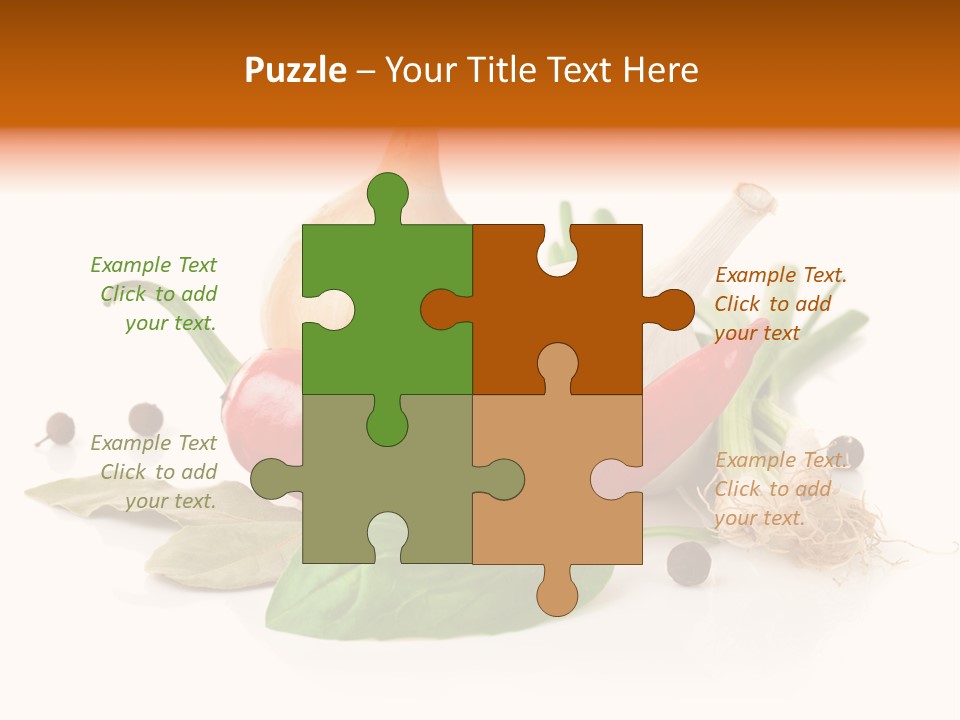 Red White Garlic PowerPoint Template