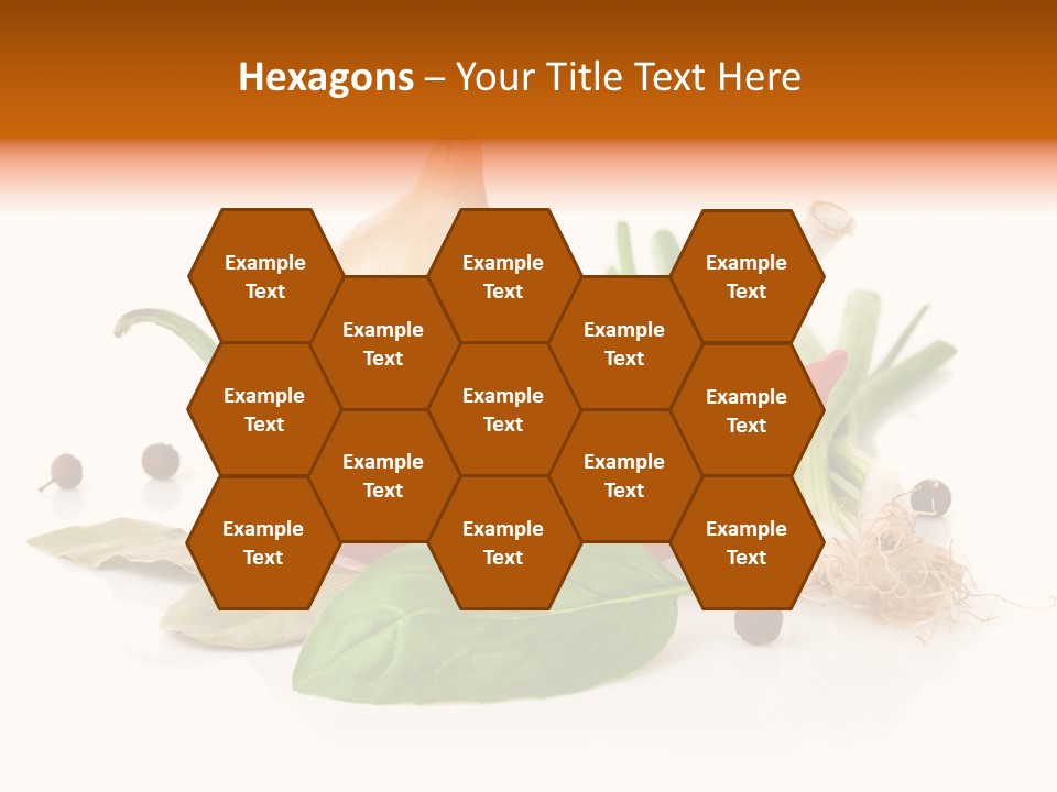 Red White Garlic PowerPoint Template