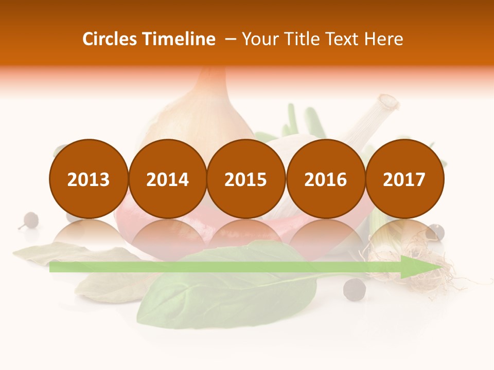 Red White Garlic PowerPoint Template