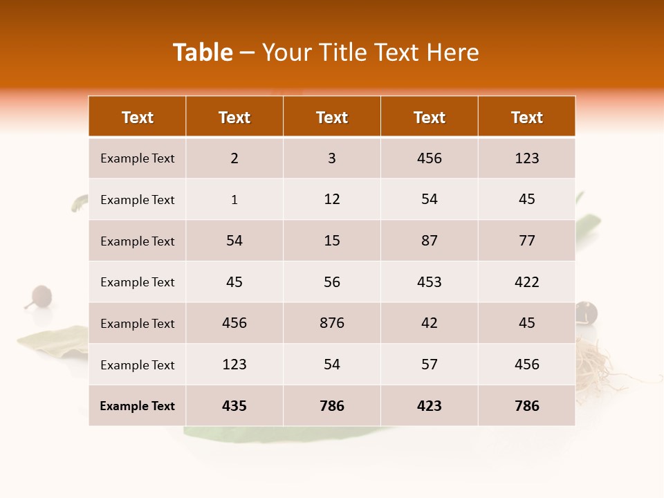 Red White Garlic PowerPoint Template