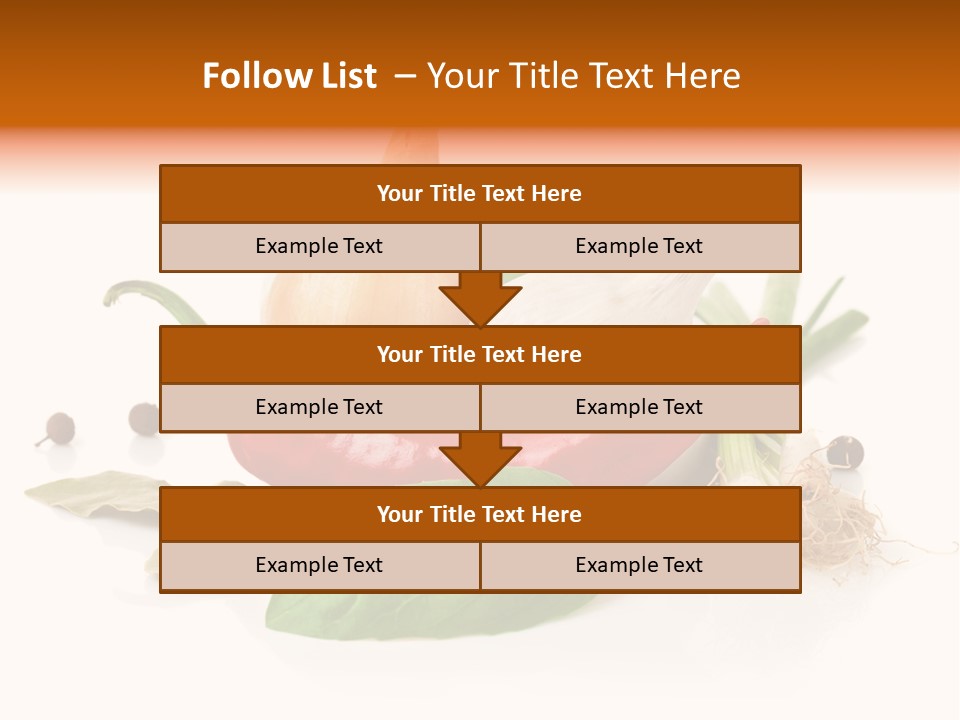 Red White Garlic PowerPoint Template