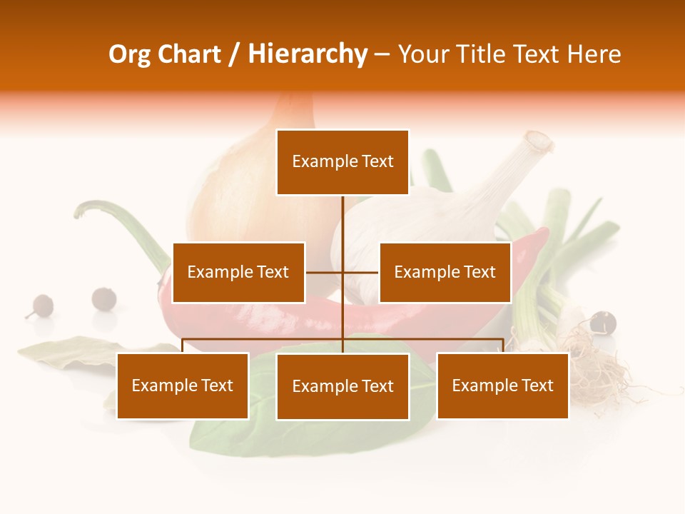 Red White Garlic PowerPoint Template