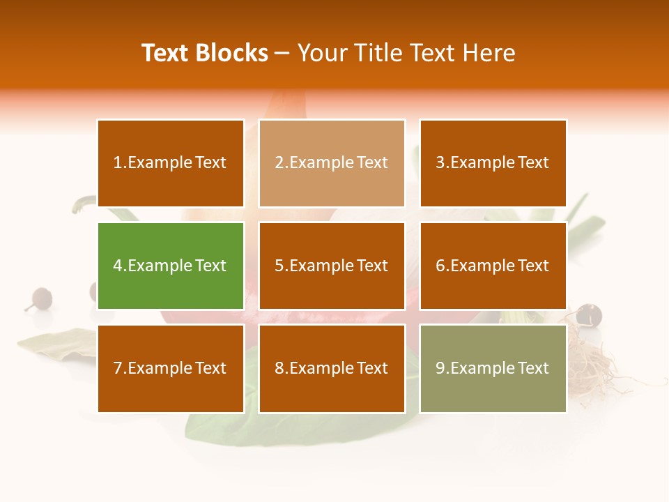 Red White Garlic PowerPoint Template