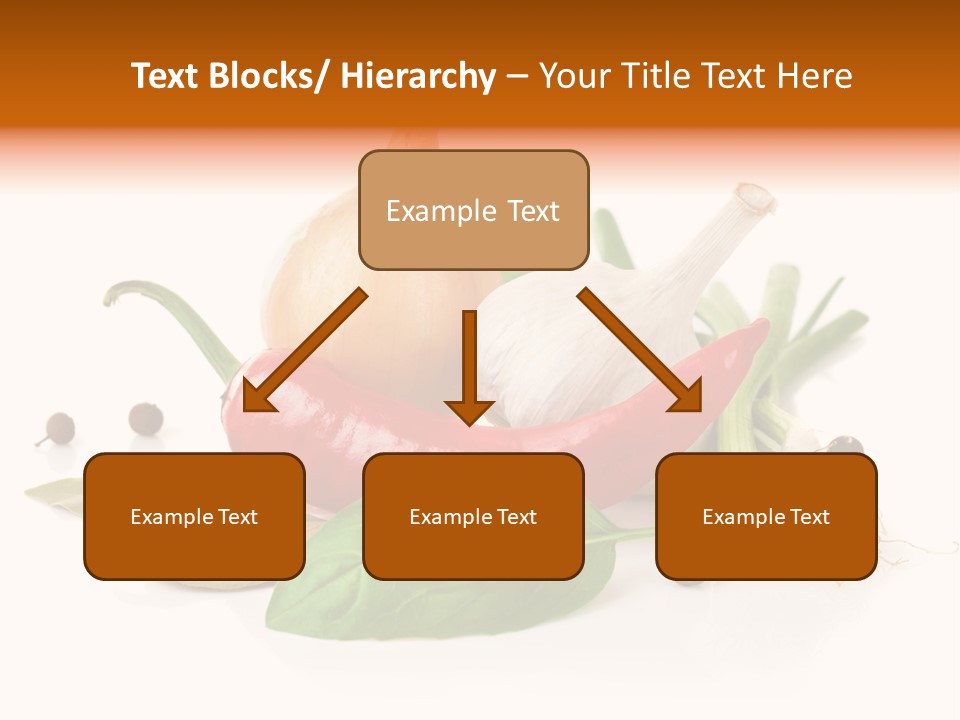 Red White Garlic PowerPoint Template