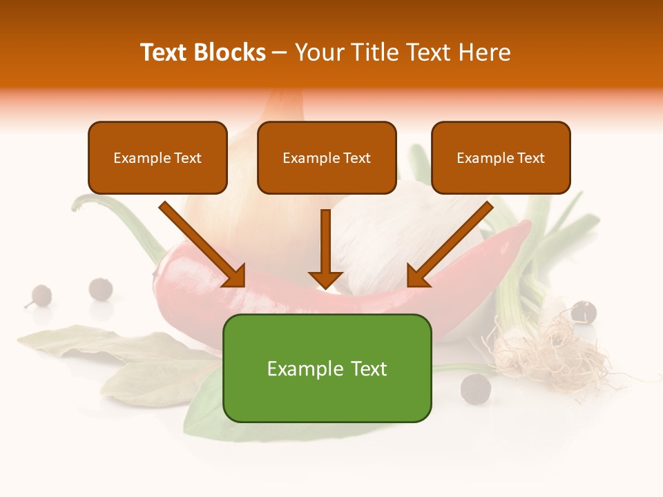 Red White Garlic PowerPoint Template