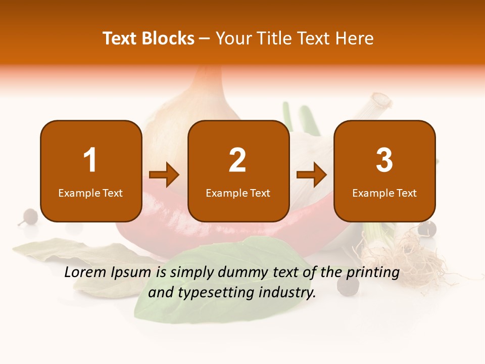 Red White Garlic PowerPoint Template