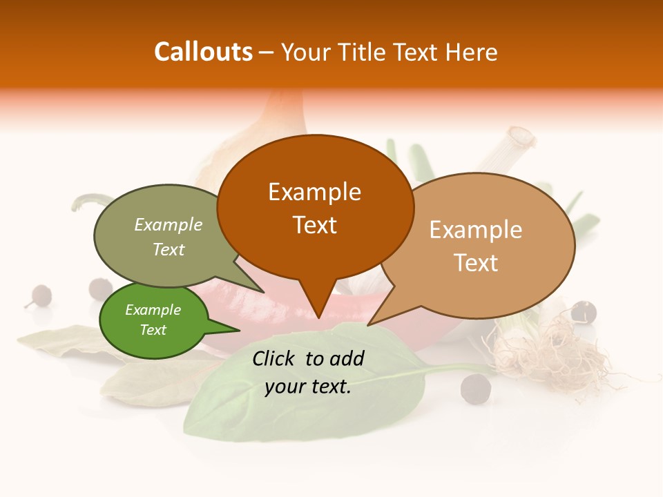 Red White Garlic PowerPoint Template