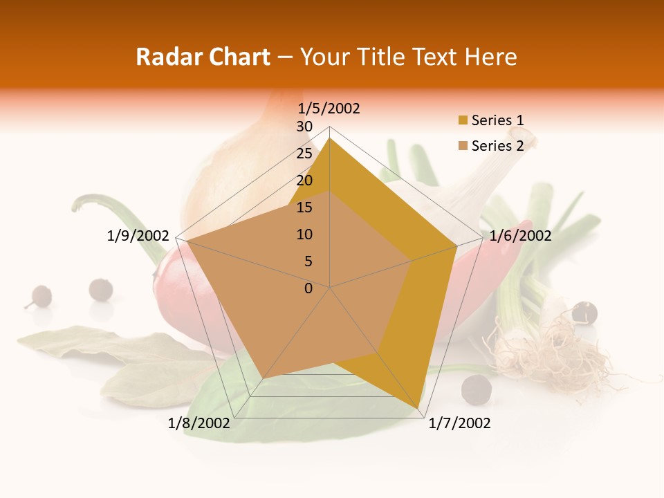 Red White Garlic PowerPoint Template