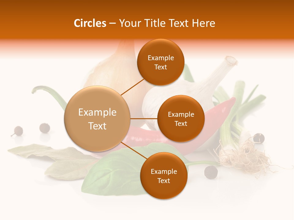 Red White Garlic PowerPoint Template