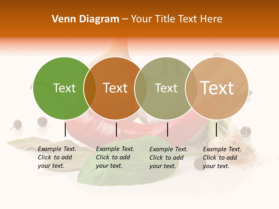 Red White Garlic PowerPoint Template