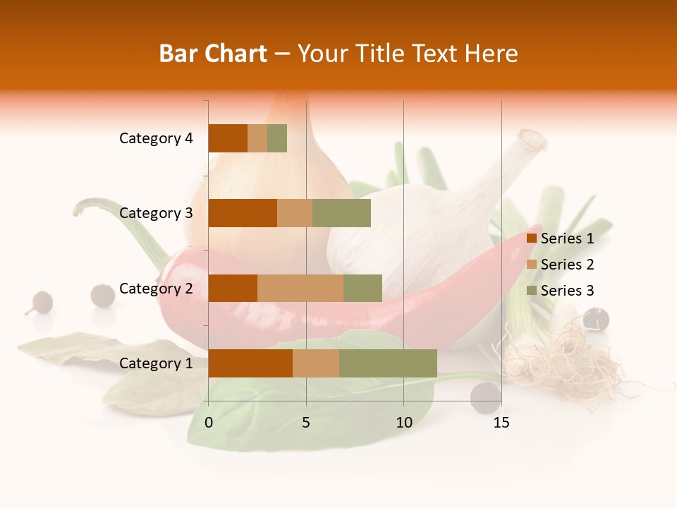Red White Garlic PowerPoint Template