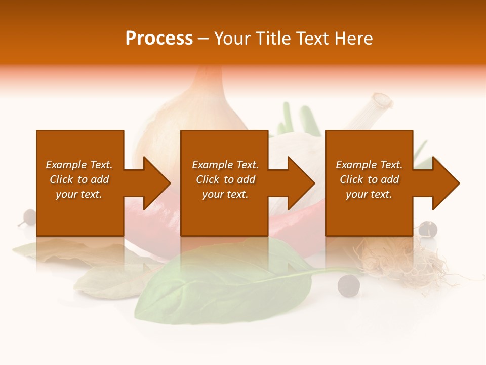 Red White Garlic PowerPoint Template