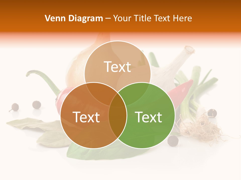 Red White Garlic PowerPoint Template