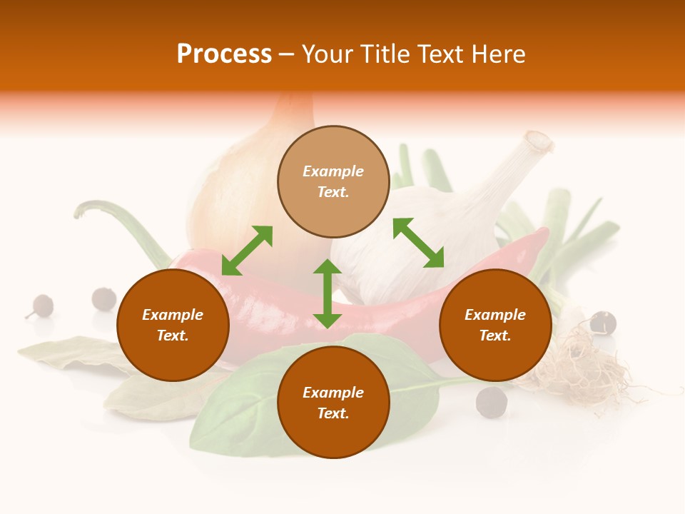 Red White Garlic PowerPoint Template