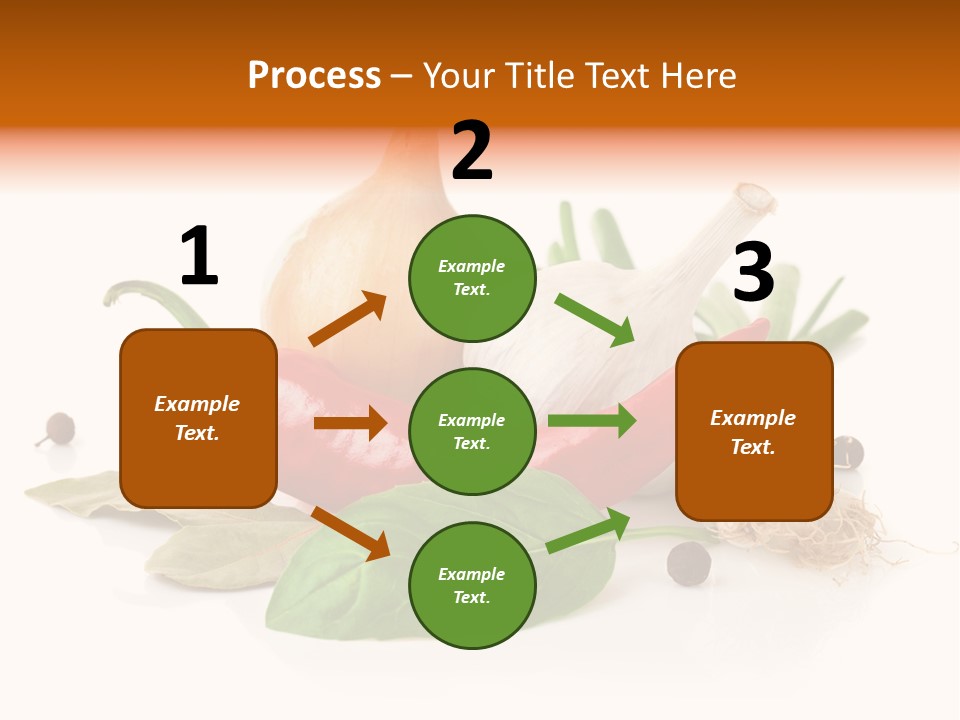 Red White Garlic PowerPoint Template