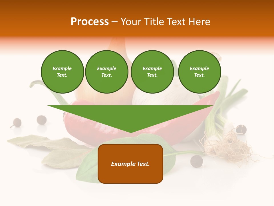 Red White Garlic PowerPoint Template