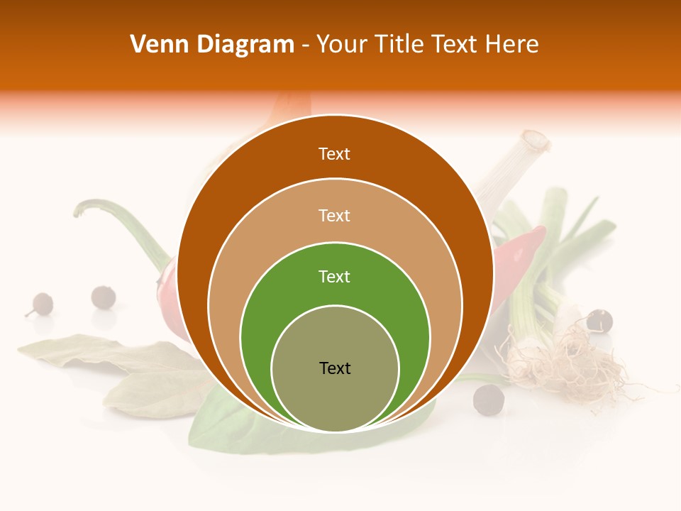 Red White Garlic PowerPoint Template