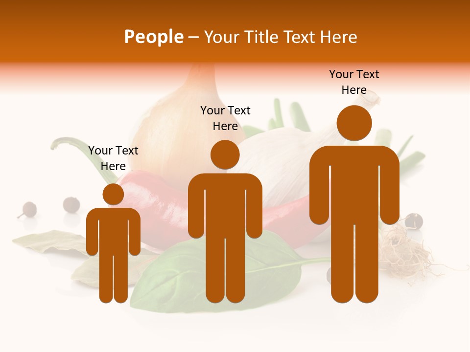 Red White Garlic PowerPoint Template