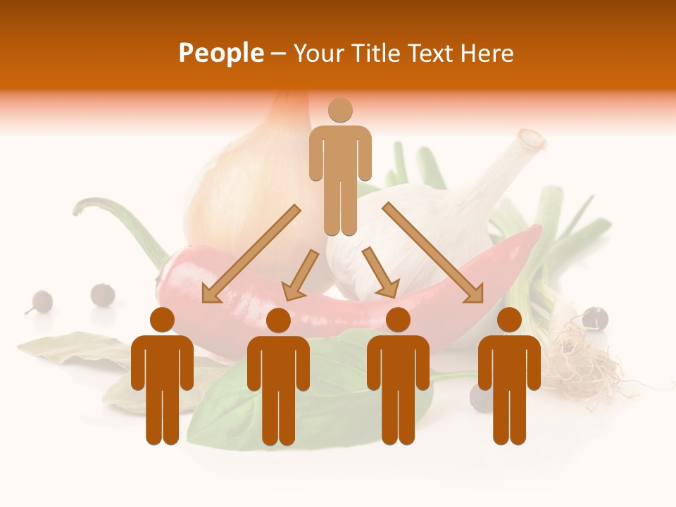 Red White Garlic PowerPoint Template