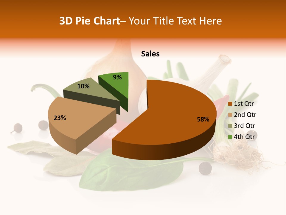 Red White Garlic PowerPoint Template