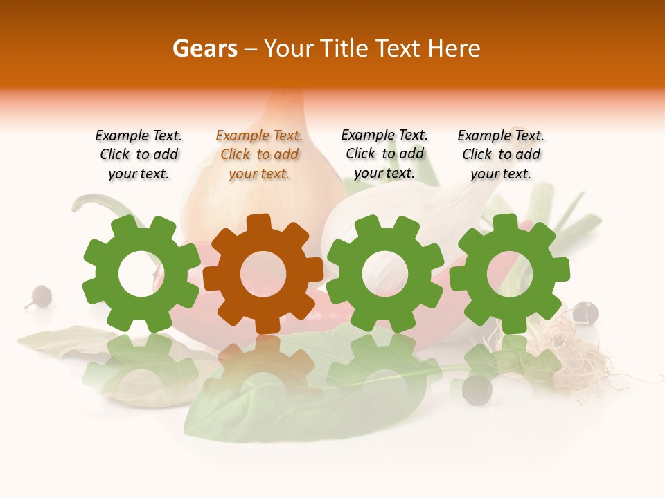 Nutrition Healthy Eating Bay Leaf PowerPoint Template