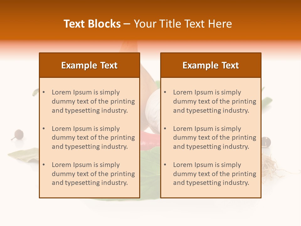 Nutrition Healthy Eating Bay Leaf PowerPoint Template