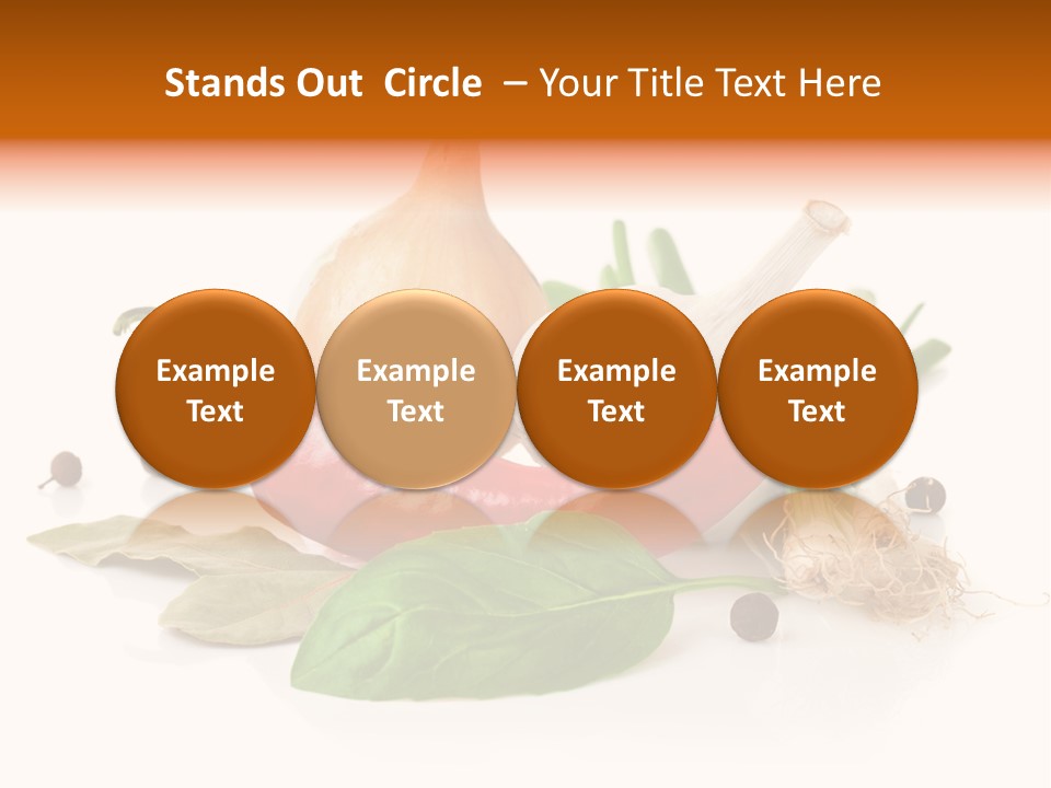 Nutrition Healthy Eating Bay Leaf PowerPoint Template