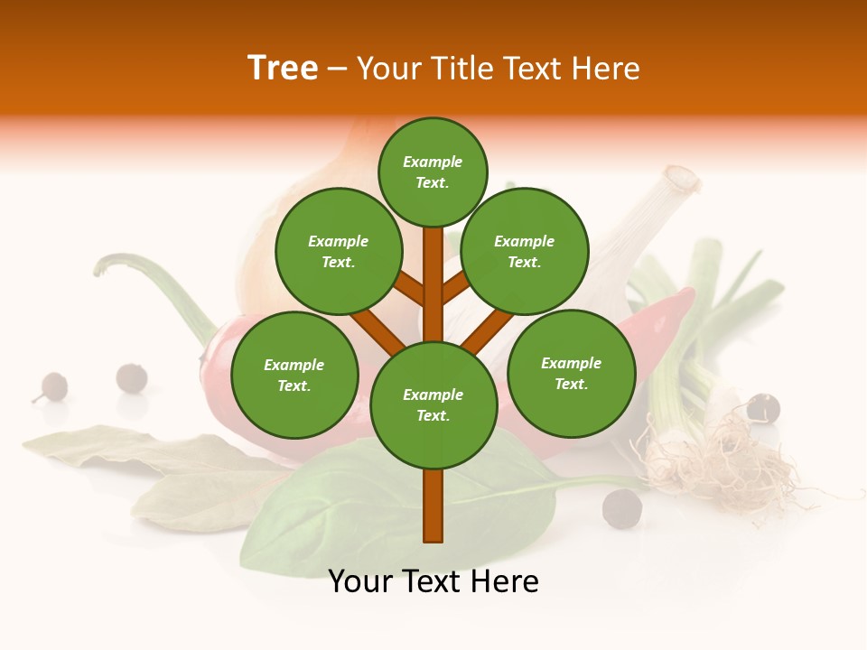 Nutrition Healthy Eating Bay Leaf PowerPoint Template