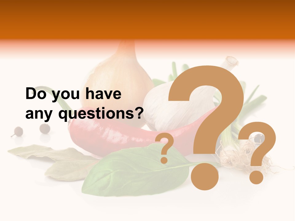 Nutrition Healthy Eating Bay Leaf PowerPoint Template