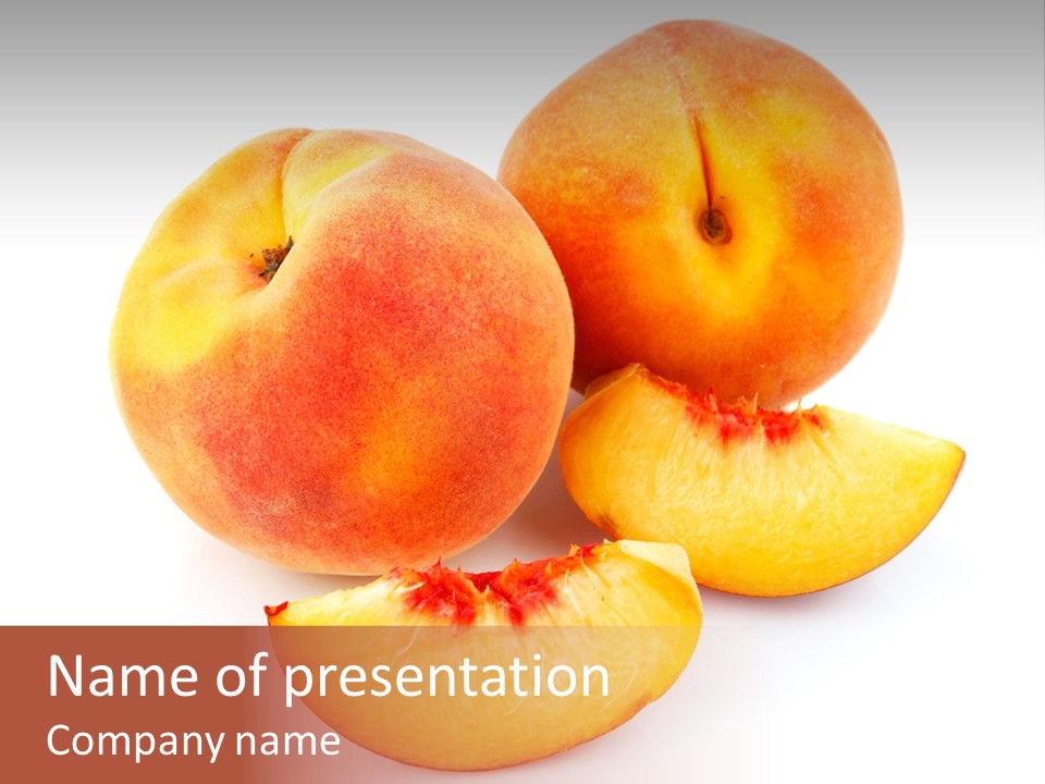 Ration Juicy Peach PowerPoint Template