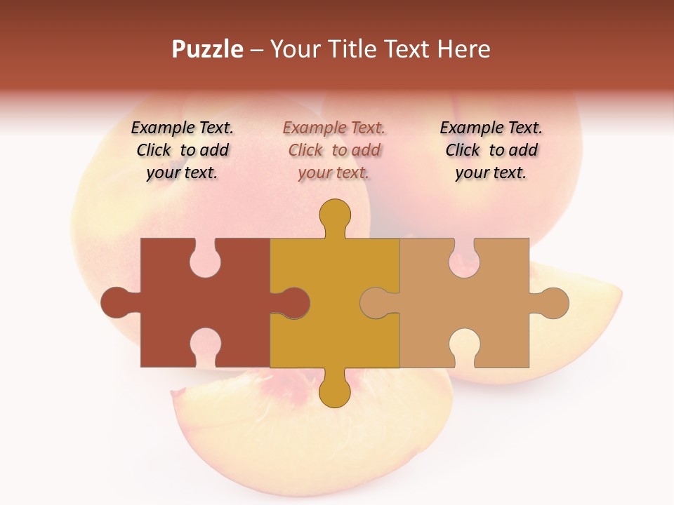 Ration Juicy Peach PowerPoint Template