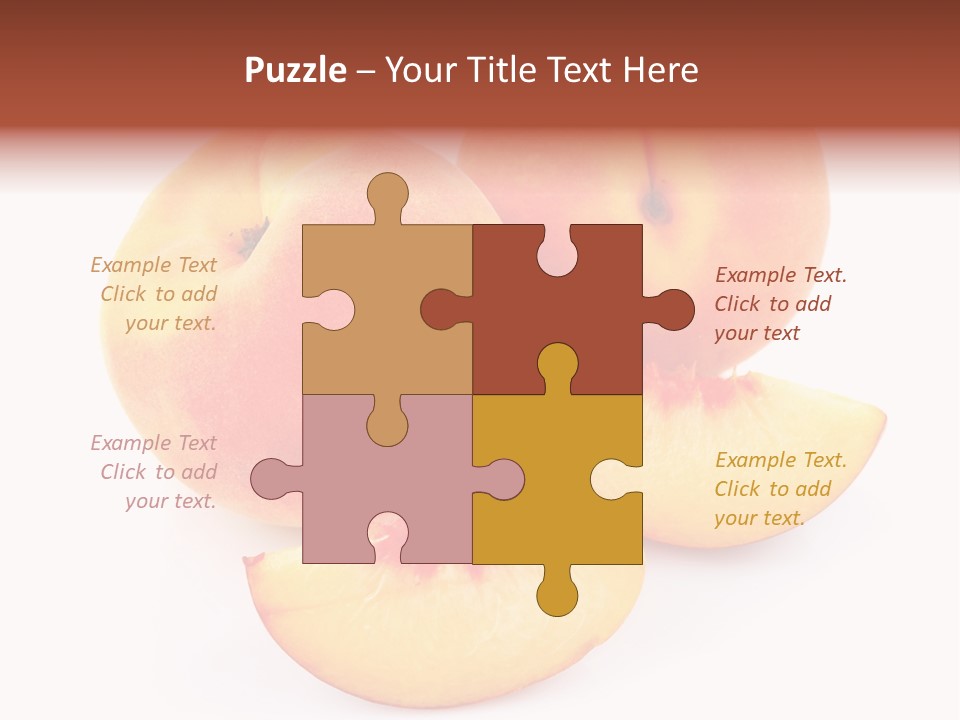 Ration Juicy Peach PowerPoint Template