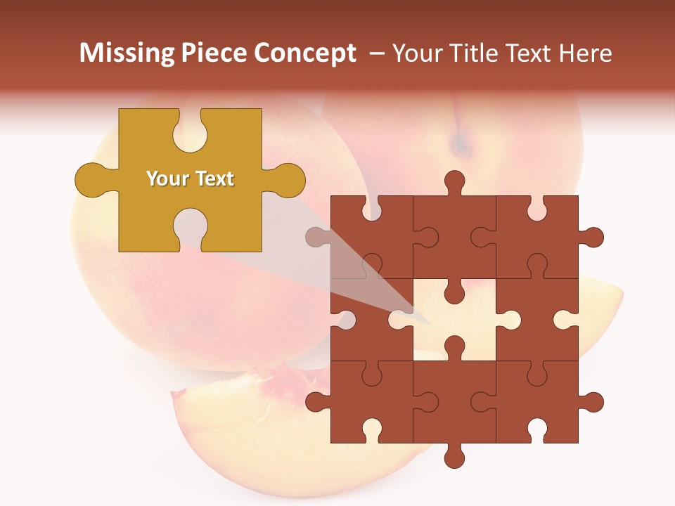 Ration Juicy Peach PowerPoint Template