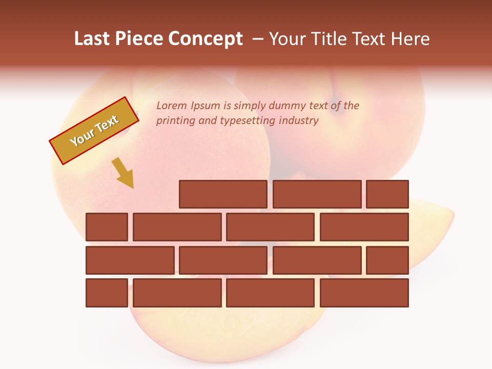 Ration Juicy Peach PowerPoint Template