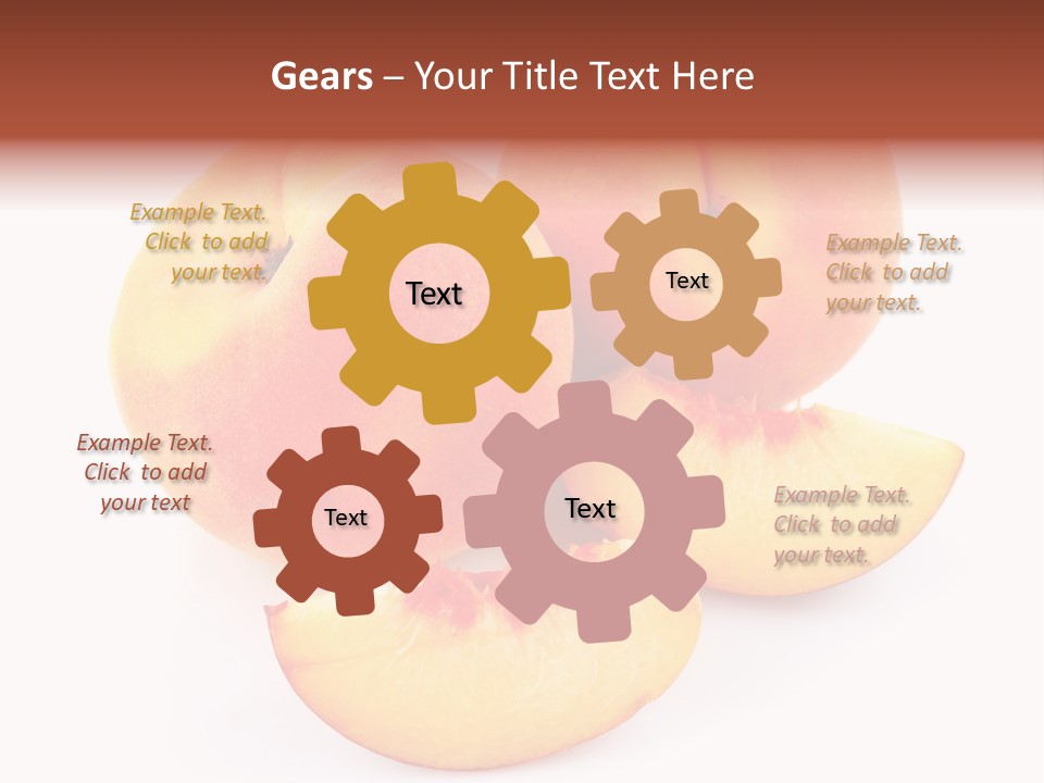 Ration Juicy Peach PowerPoint Template