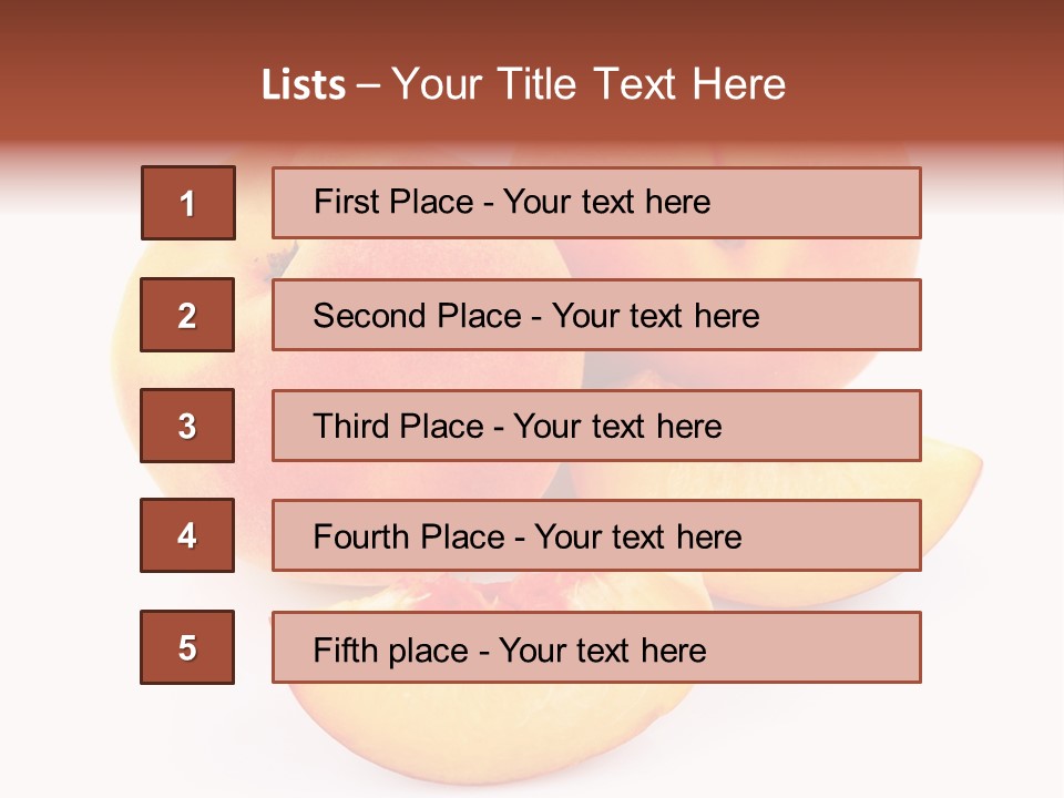 Ration Juicy Peach PowerPoint Template