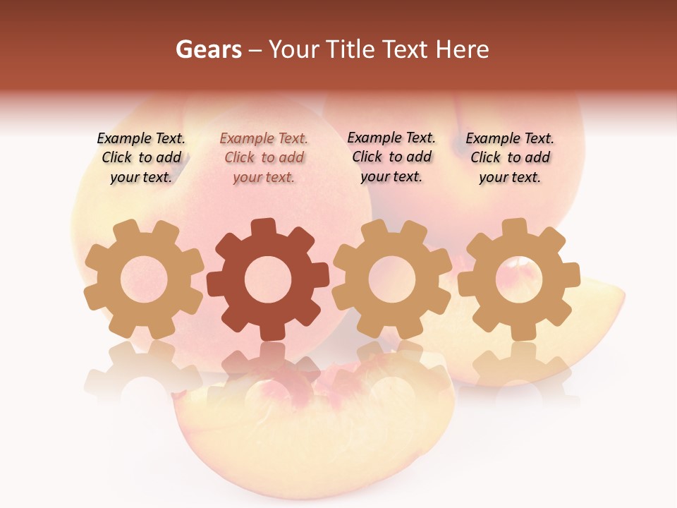 Ration Juicy Peach PowerPoint Template